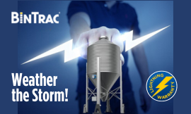 Weather the storm with BinTrac Lightning warranty even on load cells